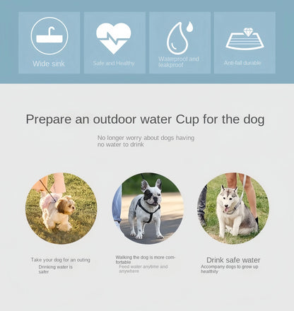 2 in 1 Portable Pet Water Bottle With Food Container (2 Pcs)