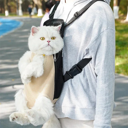 Portable Breathable Cat Bag Pet Travel Tote Bag Backpack For Carrying Pets On Both Shoulders Outdoor Travel Set For Cats And Dog