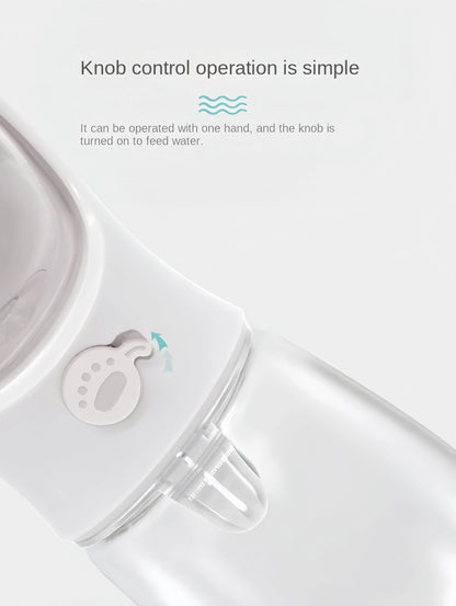 2 in 1 Portable Pet Water Bottle With Food Container (2 Pcs)